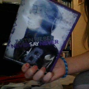justin beiber never say never autographed